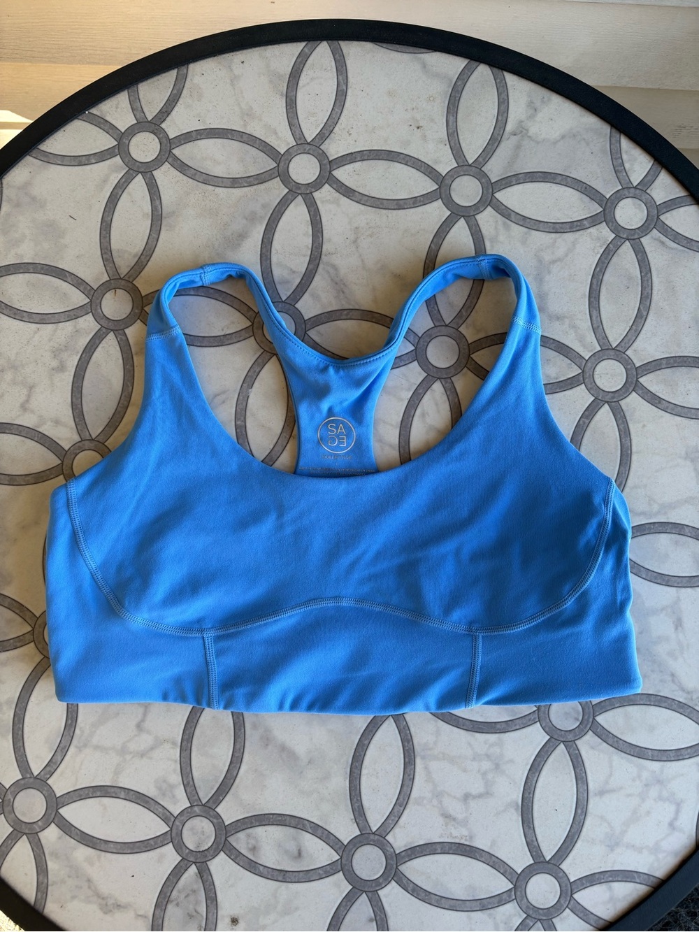 SAGE Collective Blue Racerback Sports Bra